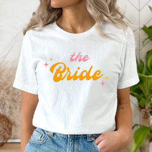De Bruid Groovy Roze & Oranje T-shirt