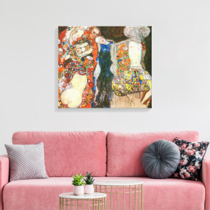 De bruid   Gustav Klimt   Canvas Afdruk