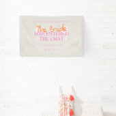 De bruid is de chat binnengegaan - Tropical Bach Spandoek (Insitu)