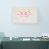 De bruid is de chat binnengegaan - Tropical Bach Spandoek (Beurs)