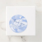 De Bruid Is In De Wolken Blauwe Bruids Shower Bedankjes Labels (In situ)