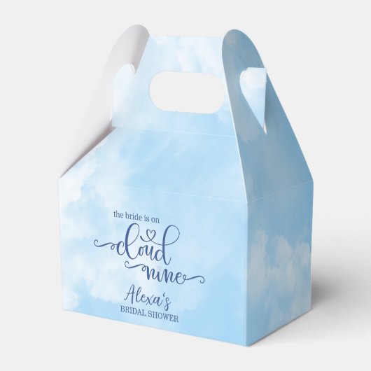 De bruid is op Cloud 9 Bedankdoosjes (Achterkant)