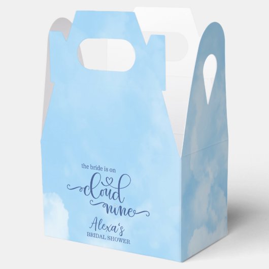 De bruid is op Cloud 9 Bedankdoosjes (Geopend)