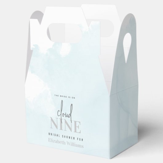 De bruid is op Cloud 9 Elegant Chic Vrijgezellenfe Bedankdoosjes (Geopend)