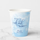 De bruid is op Cloud 9 Papieren Bekers (Voorkant)