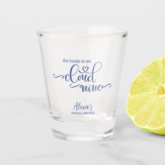 De bruid is op Cloud 9 Shot Glas (Voorkant)