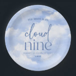 De bruid is op Cloud Nine Bachelorette Party Papieren Bordje<br><div class="desc">Dit zijn de bruid is op cloud negen vrijgezellenfeest papieren Borden!</div>