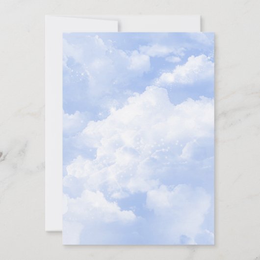 De bruid is op Cloud Nine Vrijgezellenfeest Kaart (Achterkant)