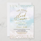 De bruid is op Cloud Nine Vrijgezellenfeest Kaart (Voorkant)