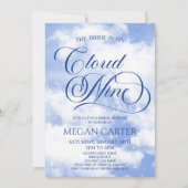 De bruid is op Cloud Nine Vrijgezellenfeest Kaart (Voorkant)