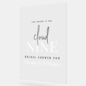 De Bruid is Op Wolk 9 Bruiloftfeest Acryl Bord (Hoek)