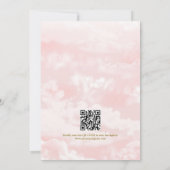 De Bruid Is Op Wolk 9 QR Code Bruiloftsfeest Kaart (Achterkant)