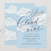 De Bruid Is Op Wolk 9 QR Code Bruiloftsfeest Kaart (Voorkant / Achterkant)