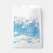 De bruid is op wolk 9 Vrijgezellenfeest Bedankzakje (Voorkant)