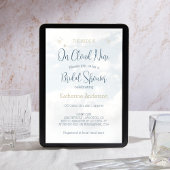 De bruid is op wolk negen elegant Vrijgezellenfees Kaart