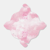 De bruid is op wolk negen roze vrijgezellenfeest bedankdoosjes (Uitgevouwen)