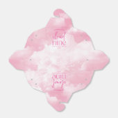 De bruid is op wolk negen roze Vrijgezellenfeest Bedankdoosjes (Uitgevouwen)