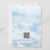 De Bruid Is Op Wolk Nine QR Code Bruidsfeest Kaart (Achterkant)
