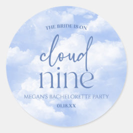 De Bruid Is Op Wolk Zes Jubileumfeest Ronde Sticker