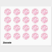 De Bruid Is Op Wolk Zes Pink Meisjesavond Ronde Sticker (Vel)