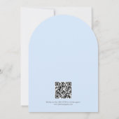 De Bruid Is Op Wolk Zes QR Code Bruiloftsfeest Kaart (Achterkant)
