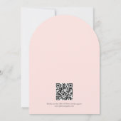 De Bruid Is Op Wolk Zes QR Code Bruiloftsfeest Kaart (Achterkant)