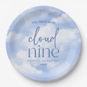 De Bruid Is Op Wolk Zeven Hen Party Papieren Bordje (Voorkant)