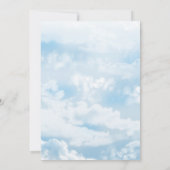 De Bruid Is Op Wolk Zeven Moderne Bruiloftsdouche Kaart (Achterkant)