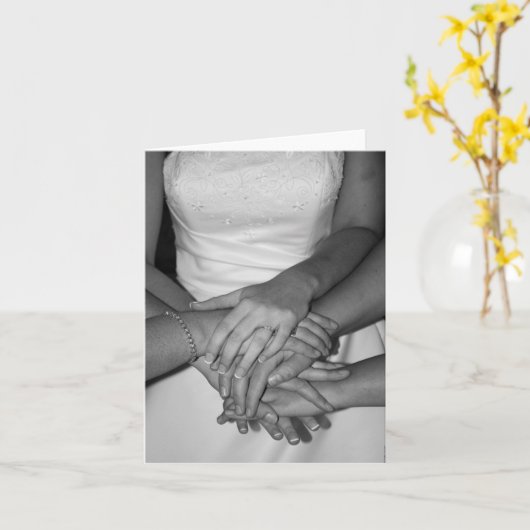 De bruid kaart (Gele Bloem)