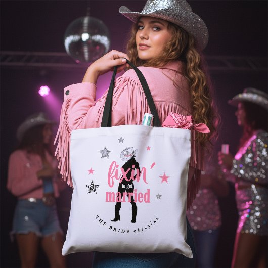 De bruid klaarmaken Disco Bachelorette ID925 Tote Bag