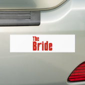 De bruid (maffia Red) Bumpersticker (Op auto)