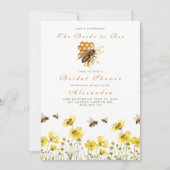 De bruid om bloemendouche te zijn kaart (Voorkant)