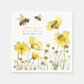 De bruid om bloemendouche te zijn servet (Voorkant)