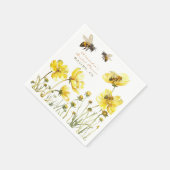 De bruid om bloemendouche te zijn servet (Hoek)