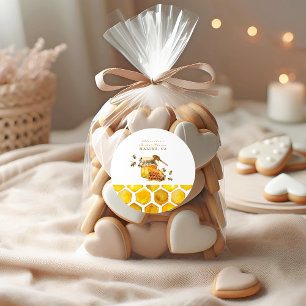 De bruid om honingraatdouche te zijn ronde sticker