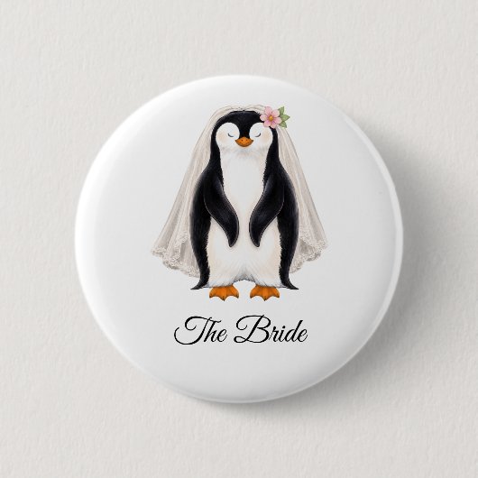 De Bruid Persoonlijke Witte Bachelorette Party Ronde Button 5,7 Cm (Voorkant)