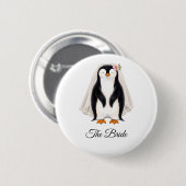 De Bruid Persoonlijke Witte Bachelorette Party Ronde Button 5,7 Cm (Voorkant /achterkant)