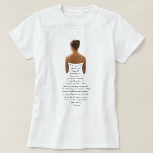 De Bruid Quote T-shirt (Design voorkant)