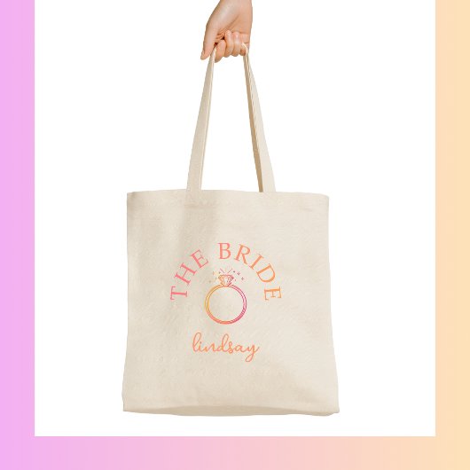De Bruid! Ring Jubileumfeest voor de Vrijgezelle B Tote Bag
