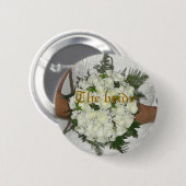 De bruid ronde button 5,7 cm (Voorkant /achterkant)
