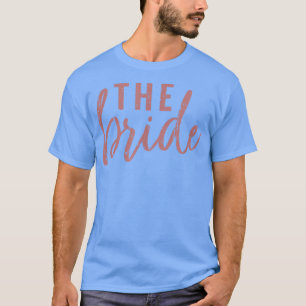 De Bruid Roze Cute Bruidsmeisje Bachelorette Feest T-shirt