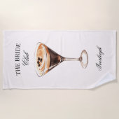 De bruid sociale club espresso cocktail strandlaken (Voorkant)