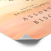 De bruid staat op Cloud 9 Vrijgezellenfeest voedse Poster (Hoek)