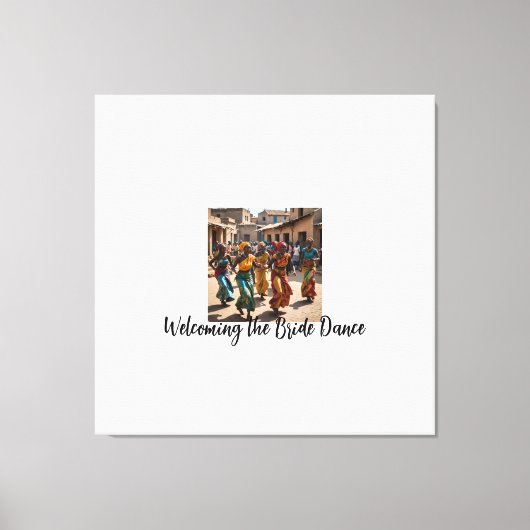 De bruid thuiskomend vieren canvas afdruk (Voorkant)