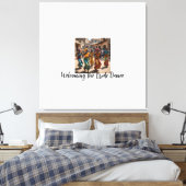De bruid thuiskomend vieren canvas afdruk (Insitu (Slaapkamer))