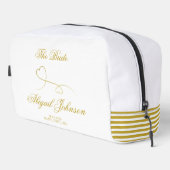 De bruid - twee elegante gouden harten toilettasje (Rechterhoek)