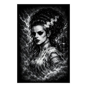 De Bruid van Frankenstein — Gereïncarneerd door Bu Perfect Poster