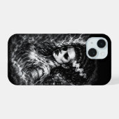 De bruid van Frankenstein — Herrezen door BurnsInH iPhone 15 Case (Achterkant horizontaal)