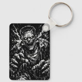 De bruid van Frankenstein — Herrezen door BurnsInH Sleutelhanger (Achterkant)