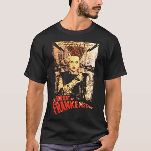 De Bruid van Frankenstein Horror T-shirt (Voorkant)